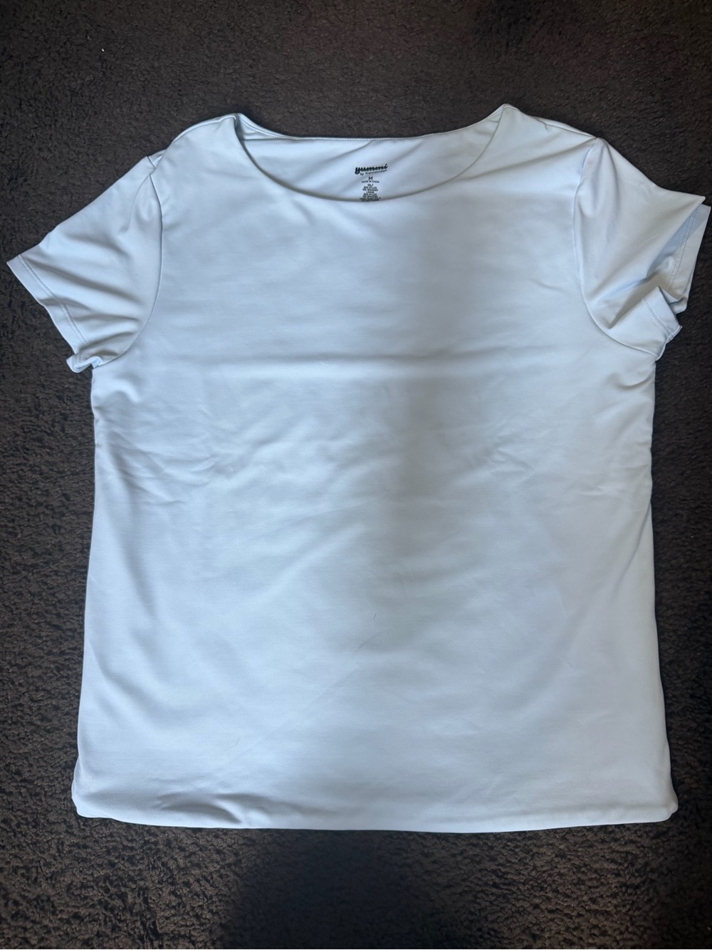 Francesca's Collections White Short Sleeve Crew Tee